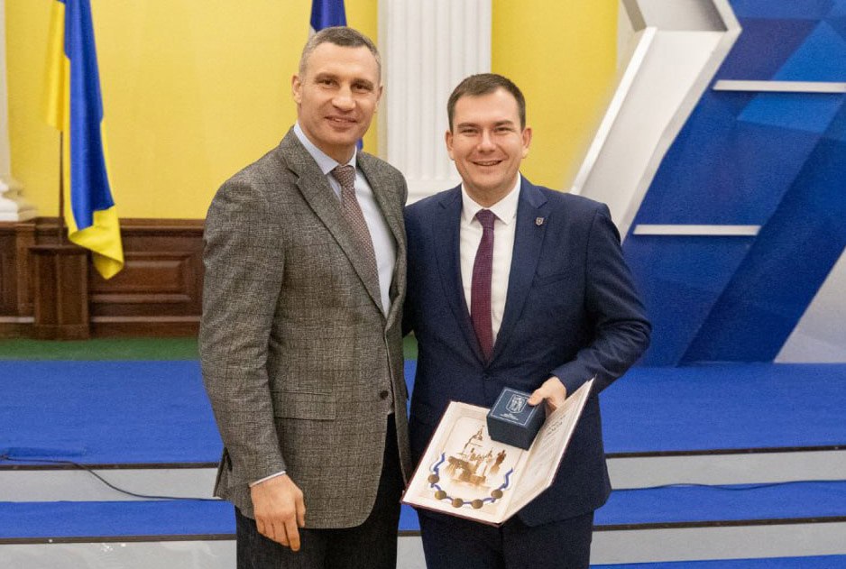 Міський голова Віталій Кличко та Сергій Павловський