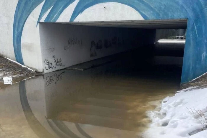 Підземний перехід біля метро «Харківська» перетворився на басейн