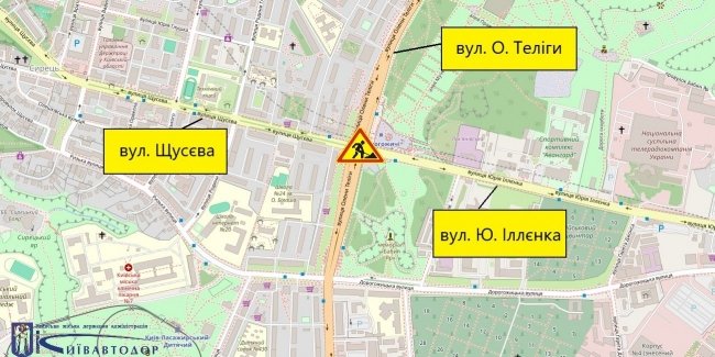 25 березня: обмежений проїзд у тунелі під мостом Шевченківського району.