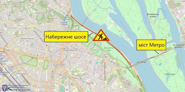 В Києві в кінці травня буде ускладнено проїзд Набережною трасою та Південним…