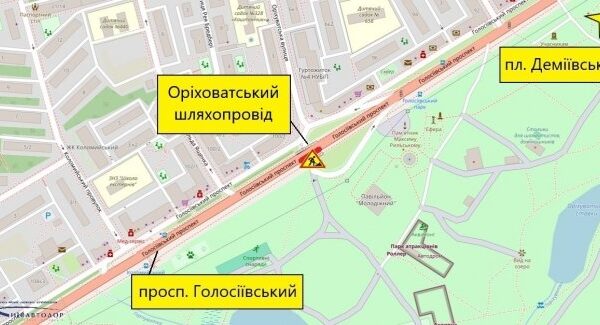 До 17 травня діятимуть часткові обмеження руху на Оріхуватському шляхопроводі.