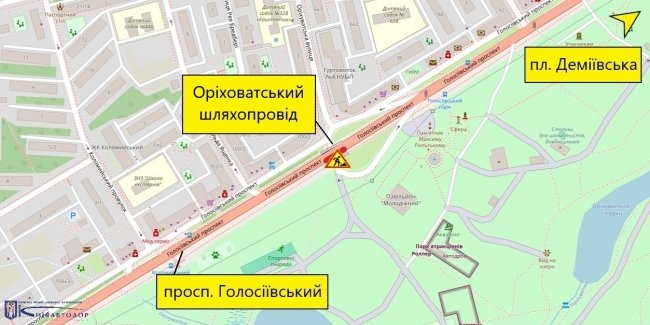 До 17 травня діятимуть часткові обмеження руху на Оріхуватському шляхопроводі.