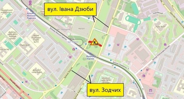 У Києві 7-9 травня обмежать проїзд вулицею Івана Дзюби та Хрещатиком.