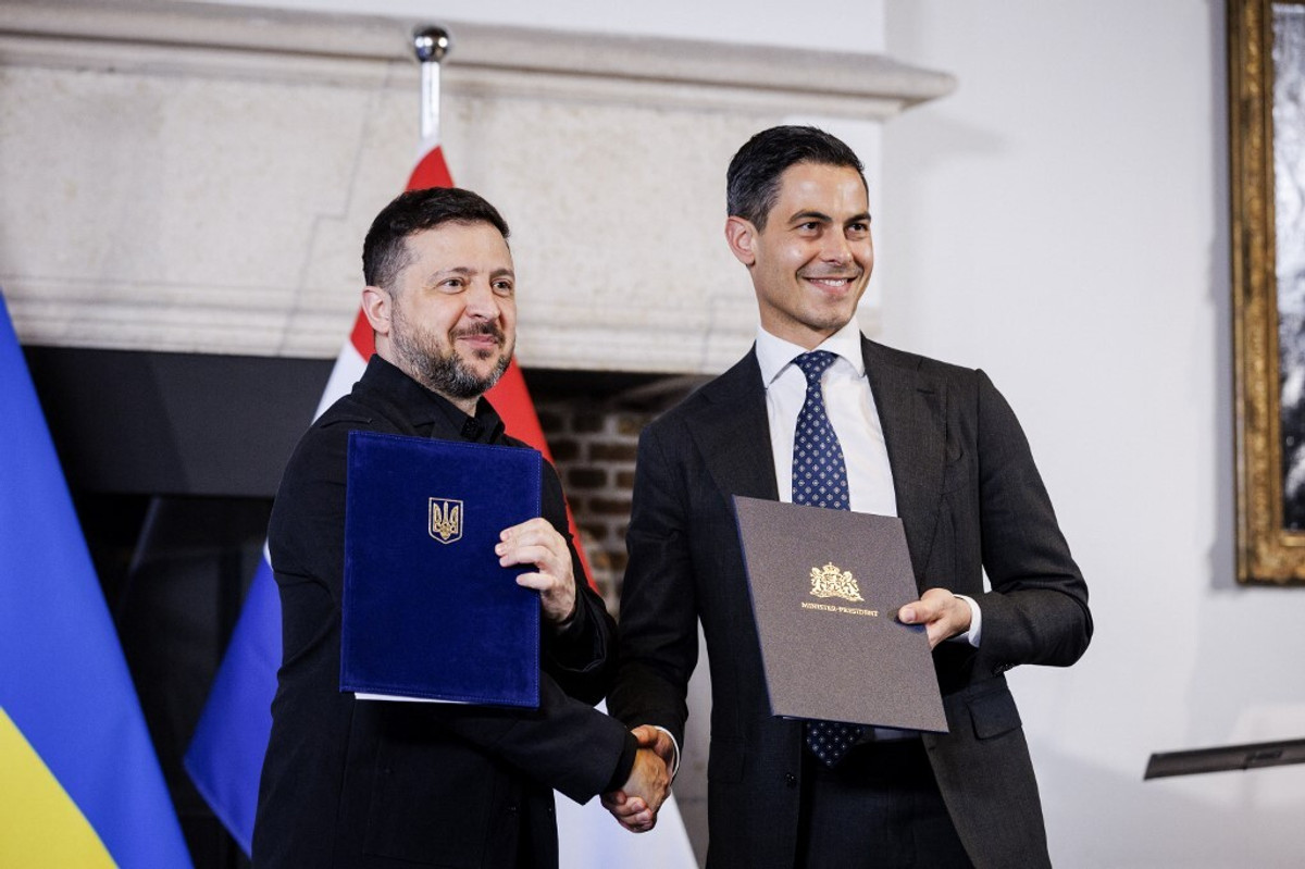 Президент України Володимир Зеленський та прем’єр-міністр Нідерландів Роб Єттен.